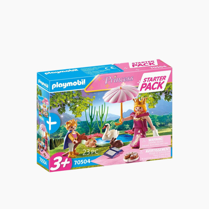 Playmobil Royal Picnic Starter Pack toy playset with queen and son figures