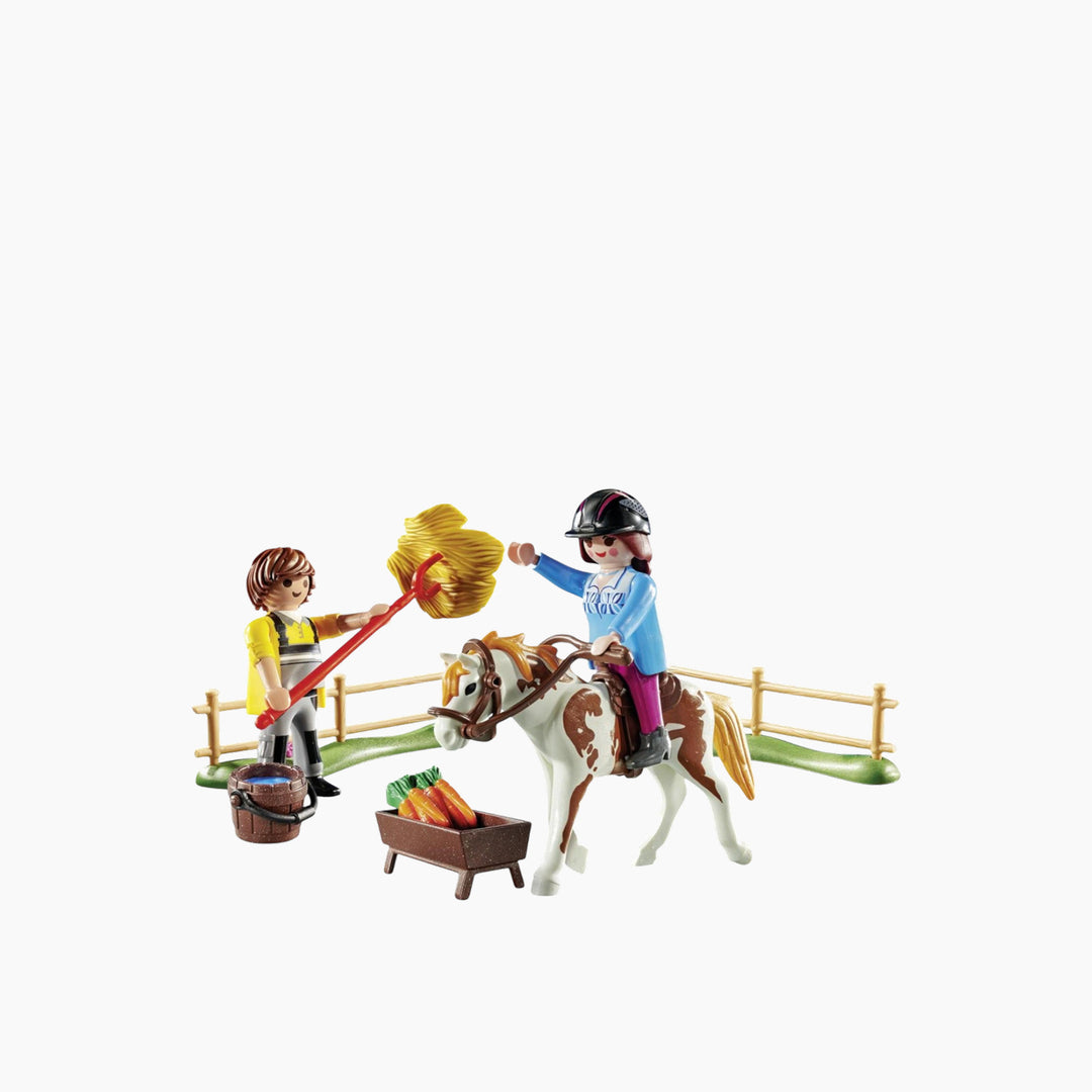 Playmobil Starter Pack Horseback Riding toy playset for imaginative play