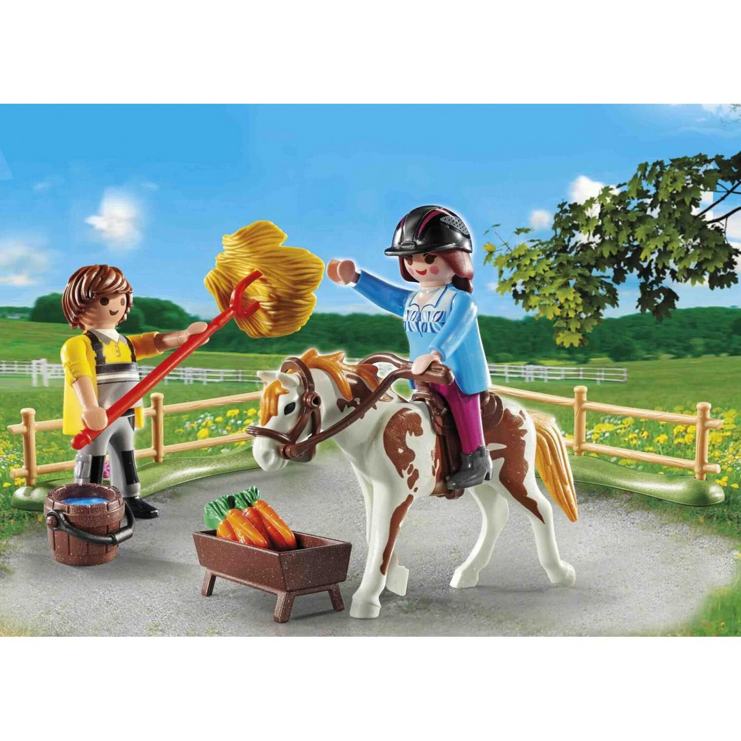 Playmobil Starter Pack Horseback Riding toy playset for imaginative play