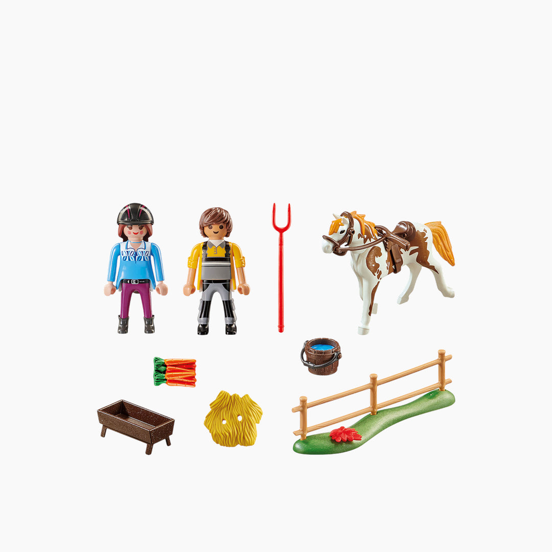 Playmobil Starter Pack Horseback Riding toy playset for imaginative play