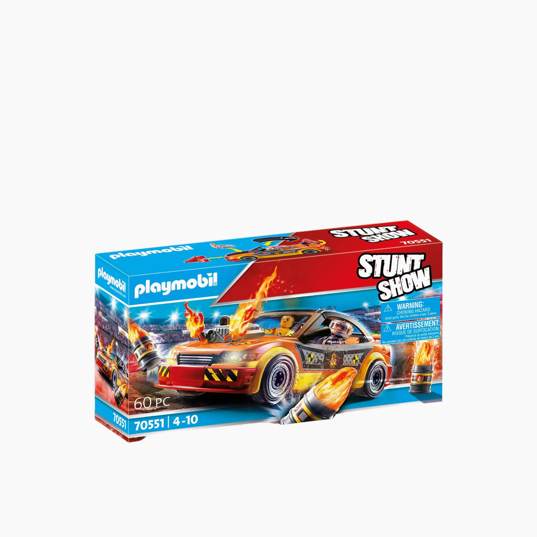 Playmobil Stunt Show Crash Car playset with driver and accessories