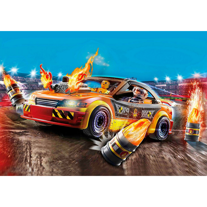 Playmobil Stunt Show Crash Car playset with driver and accessories