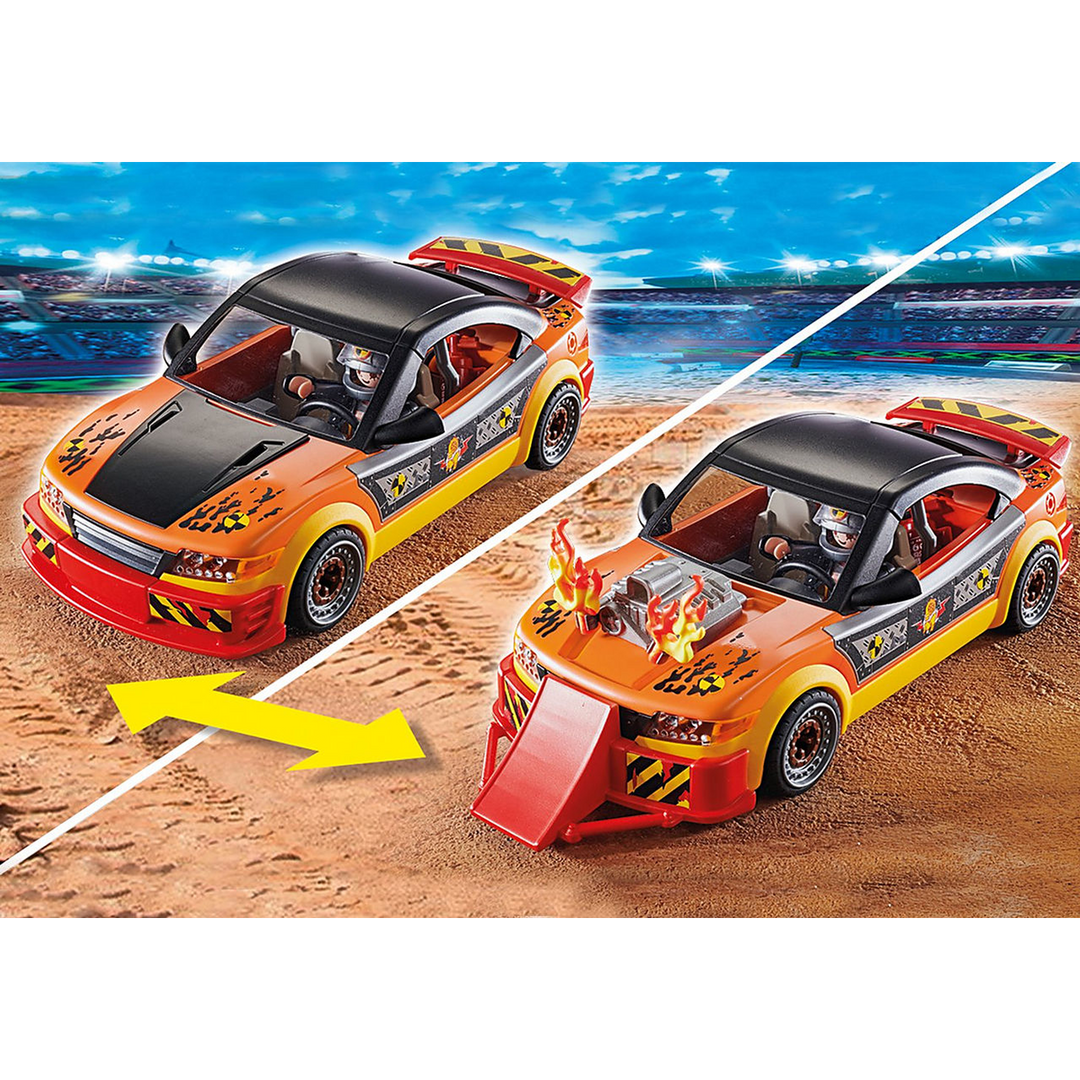 Playmobil Stunt Show Crash Car playset with driver and accessories