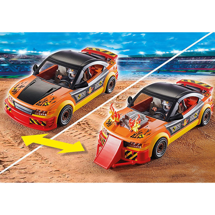 Playmobil Stunt Show Crash Car playset with driver and accessories