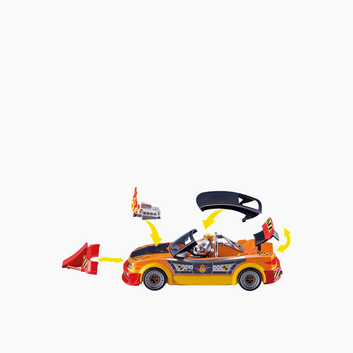 Playmobil Stunt Show Crash Car playset with driver and accessories