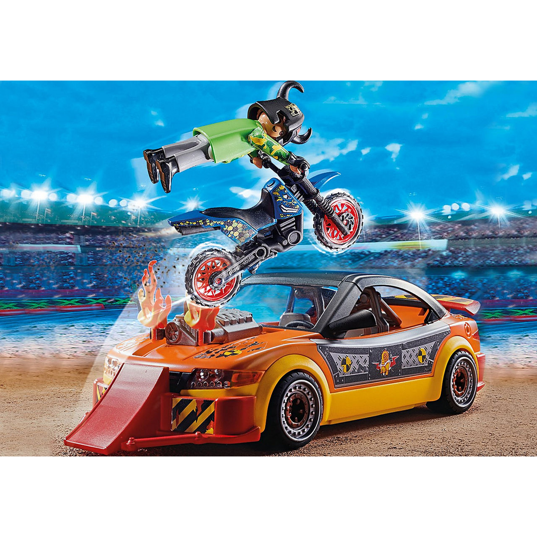 Playmobil Stunt Show Crash Car playset with driver and accessories