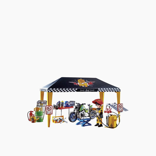 Playmobil Stunt Show Service Tent Toy Playset