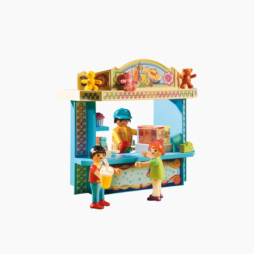 Playmobil Large County Fair toy playset with working carousel