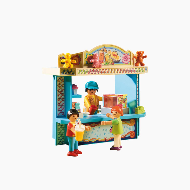 Playmobil Large County Fair toy playset with working carousel
