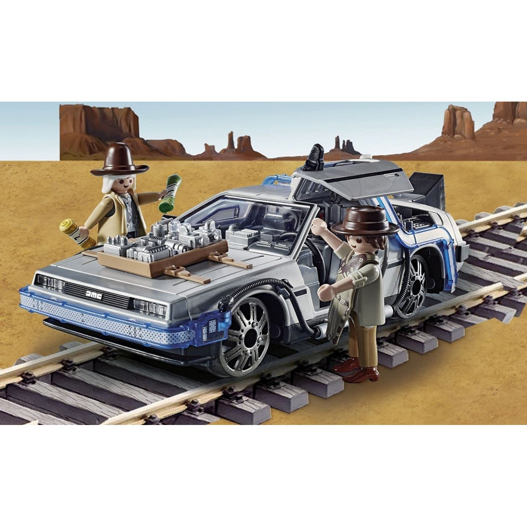 Playmobil Advent Calendar Back to the Future Part 3 toy playset with seven figures and accessories
