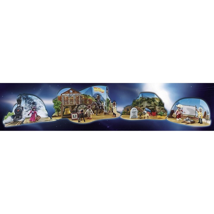 Playmobil Advent Calendar Back to the Future Part 3 toy playset with seven figures and accessories