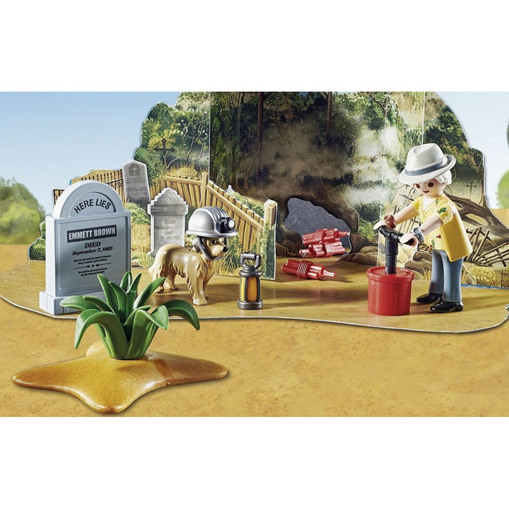 Playmobil Advent Calendar Back to the Future Part 3 toy playset with seven figures and accessories