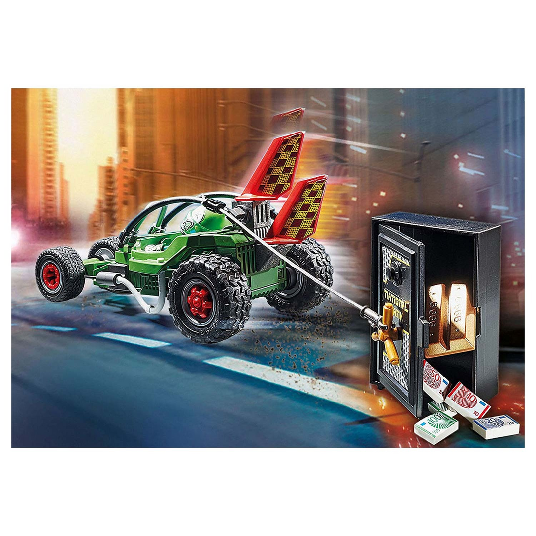 Playmobil Police Go-Kart Escape toy playset with 125 pieces