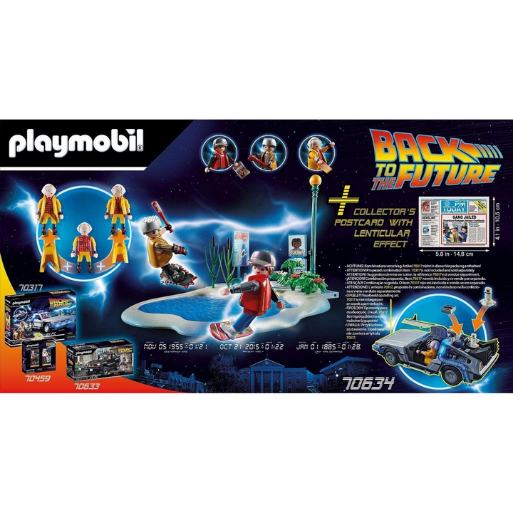 Playmobil Back to the Future Part II Hoverboard Chase toy playset with 80 pieces