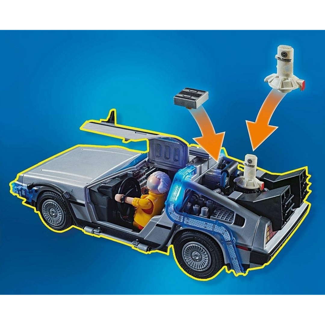 Playmobil Back to the Future Part II Hoverboard Chase toy playset with 80 pieces