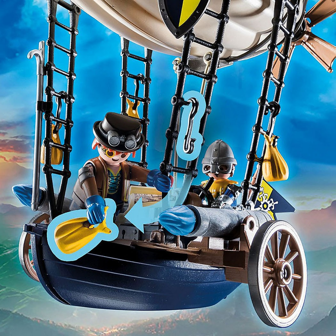 Playmobil Novelmore Knights Airship toy playset with 64 pieces