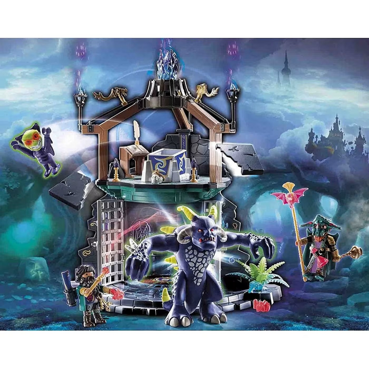 Playmobil Violet Vale-Demon Lair toy playset with two demons