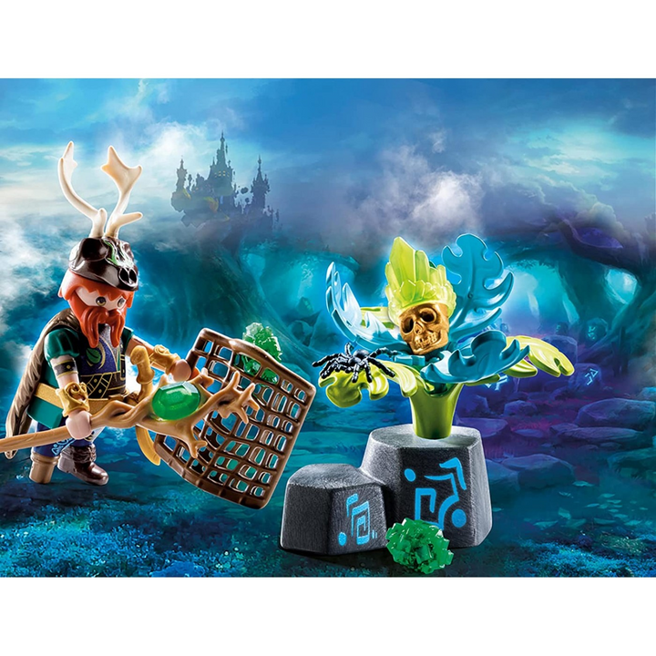 Playmobil Violet Vale-Plant Magician playset with jungle plant