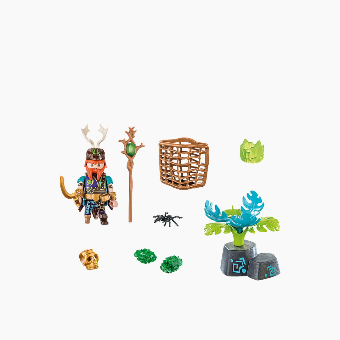 Playmobil Violet Vale-Plant Magician playset with jungle plant