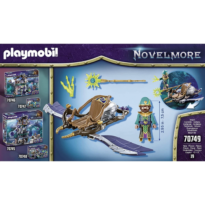 Playmobil Violet Vale-Air Magician action figure with glider and folding wings