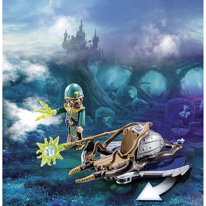 Playmobil Violet Vale-Air Magician action figure with glider and folding wings