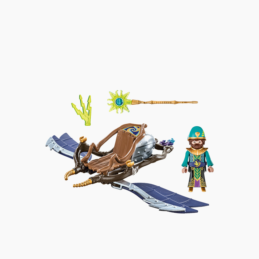 Playmobil Violet Vale-Air Magician action figure with glider and folding wings