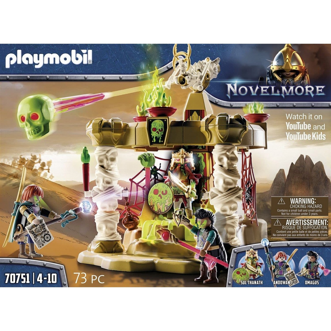 Playmobil Skeleton Army Temple playset with 73 pieces