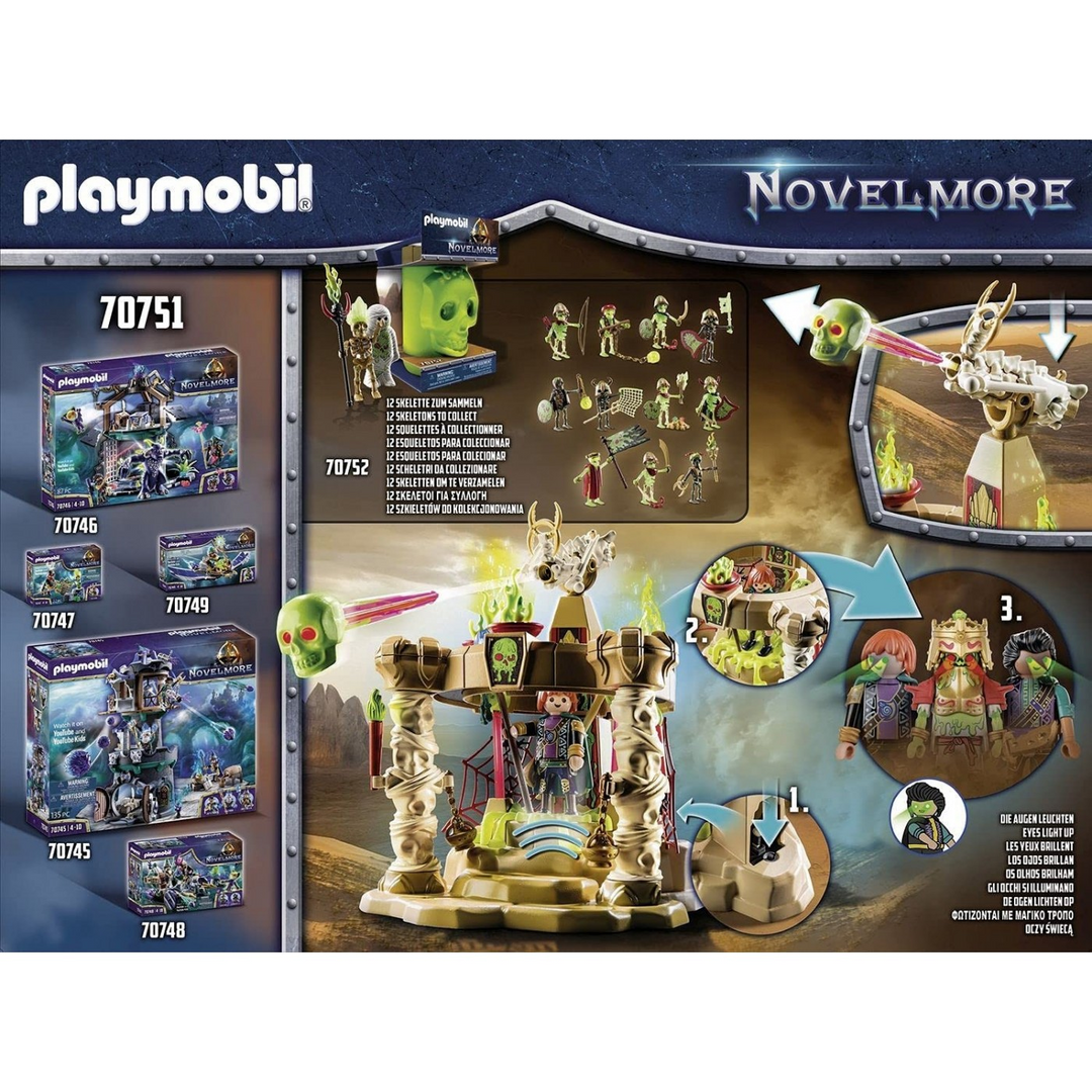 Playmobil Skeleton Army Temple playset with 73 pieces