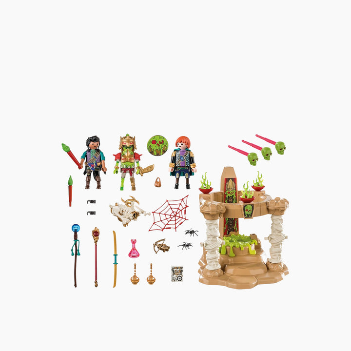 Playmobil Skeleton Army Temple playset with 73 pieces