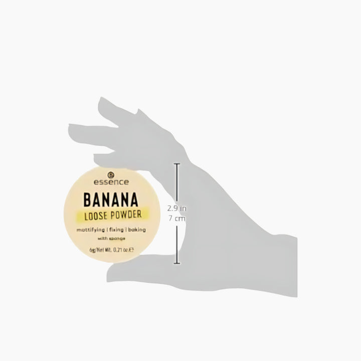 Essence Banana Loose Powder Natural with a soft yellow tint