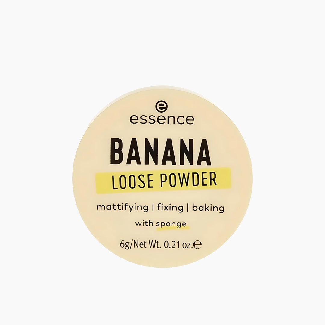 Essence Banana Loose Powder Natural with a soft yellow tint