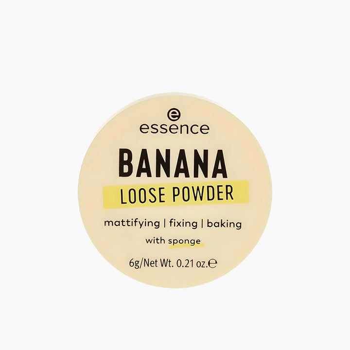 Essence Banana Loose Powder Natural with a soft yellow tint
