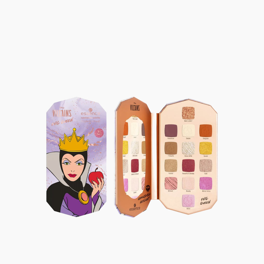 Essence Disney Villains Evil Queen eyeshadow palette with vanilla fragrance