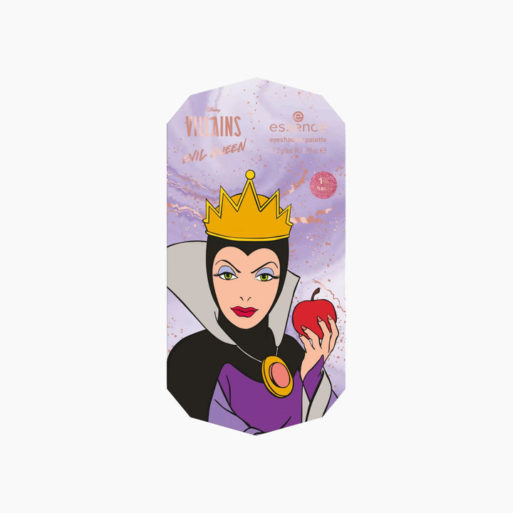 Essence Disney Villains Evil Queen eyeshadow palette with fourteen matte and metallic shades