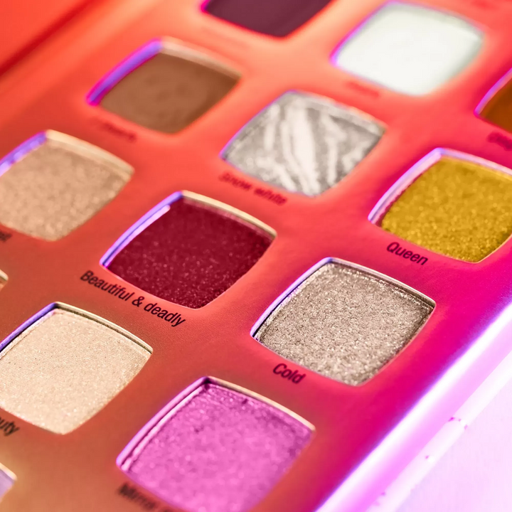 Essence Disney Villains Evil Queen eyeshadow palette with vanilla fragrance