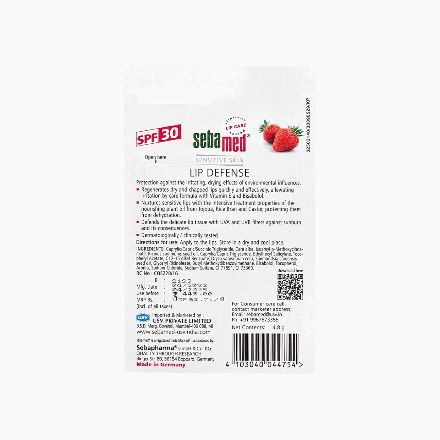 Sebamed Lip Defense Balm SPF 30 Sebamed Lip Defense Balm SPF 30