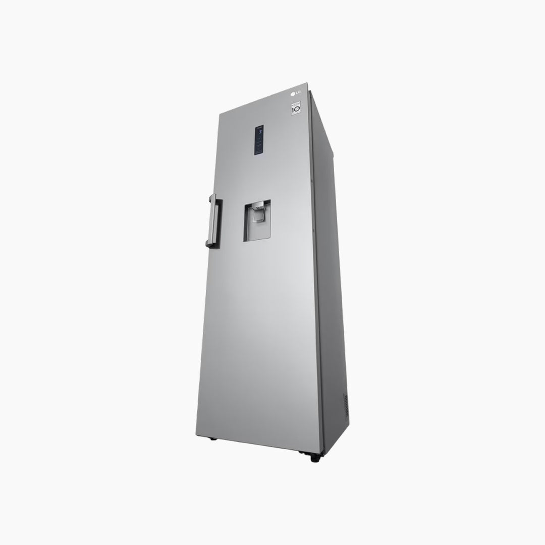 LG 411L 1 Door Refrigerator Linear Cooling Stainless Steel