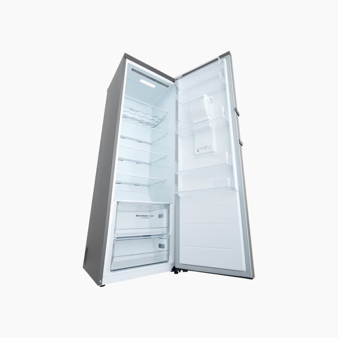 LG 411L 1 Door Refrigerator Linear Cooling Stainless Steel