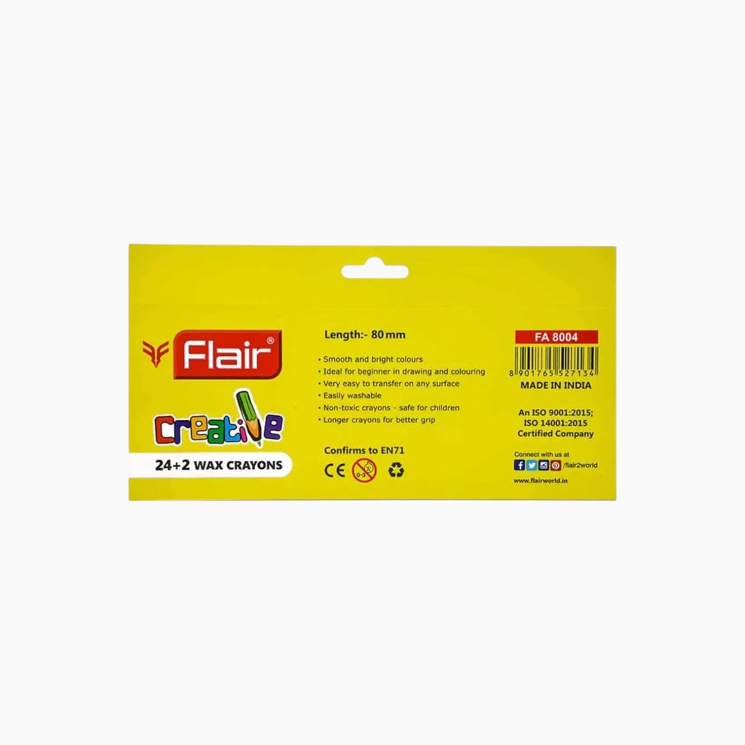 Flair Creative 24 + 2 Wax Crayons