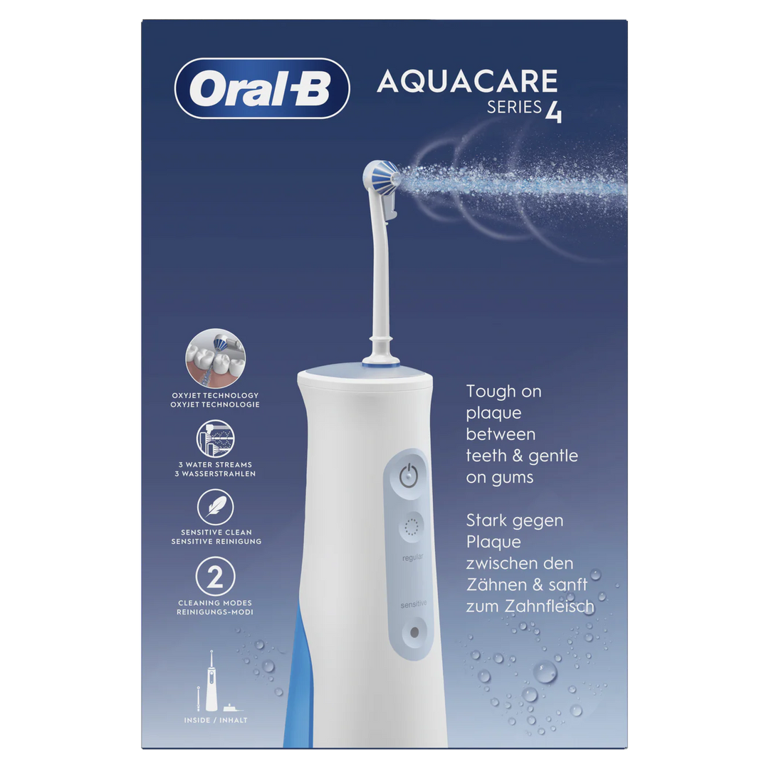 جهاز تنظيف الأسنان بالماء Oral B Aqua Care 4 Pump مع نظام تنظيف Oxyjet