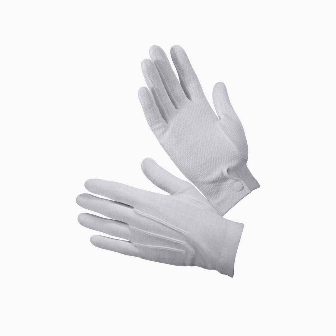 Rothco Gripper Dot white parade gloves with rubberized grip dots