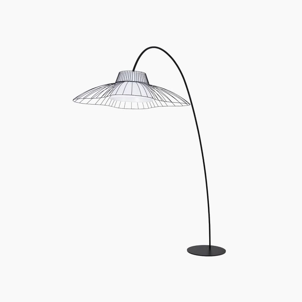 Flam &amp; Luce Curvy Floor Lamp - HUNA