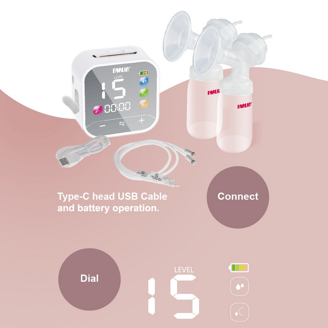 Farlin Dual Electric Breast Pump – Wide Neck