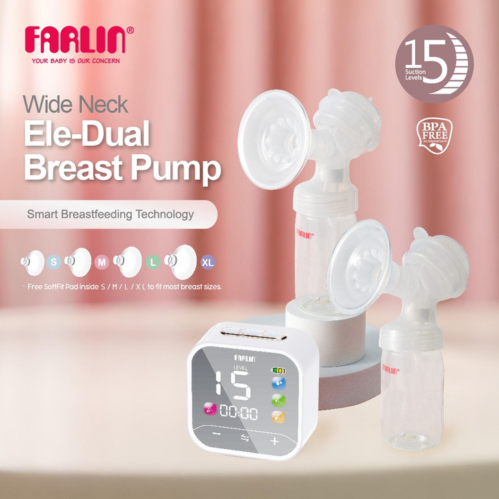 Farlin Dual Electric Breast Pump – Wide Neck