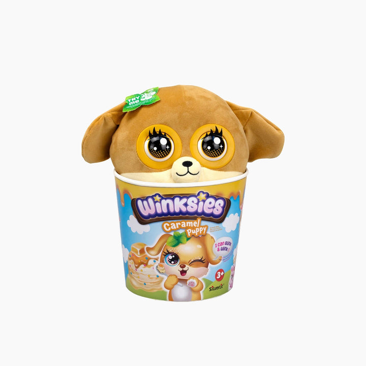 Silverlit Winksies Caramel Puppy stuffed animal with electronic functions