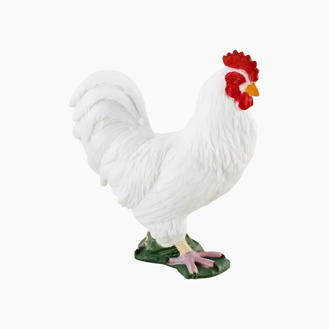 Collecta Cockerel White Animal Toy Figure