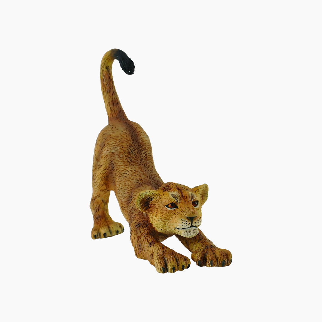 Collecta Lion Cub (Stretching) Animal Toy Figure - HUNA