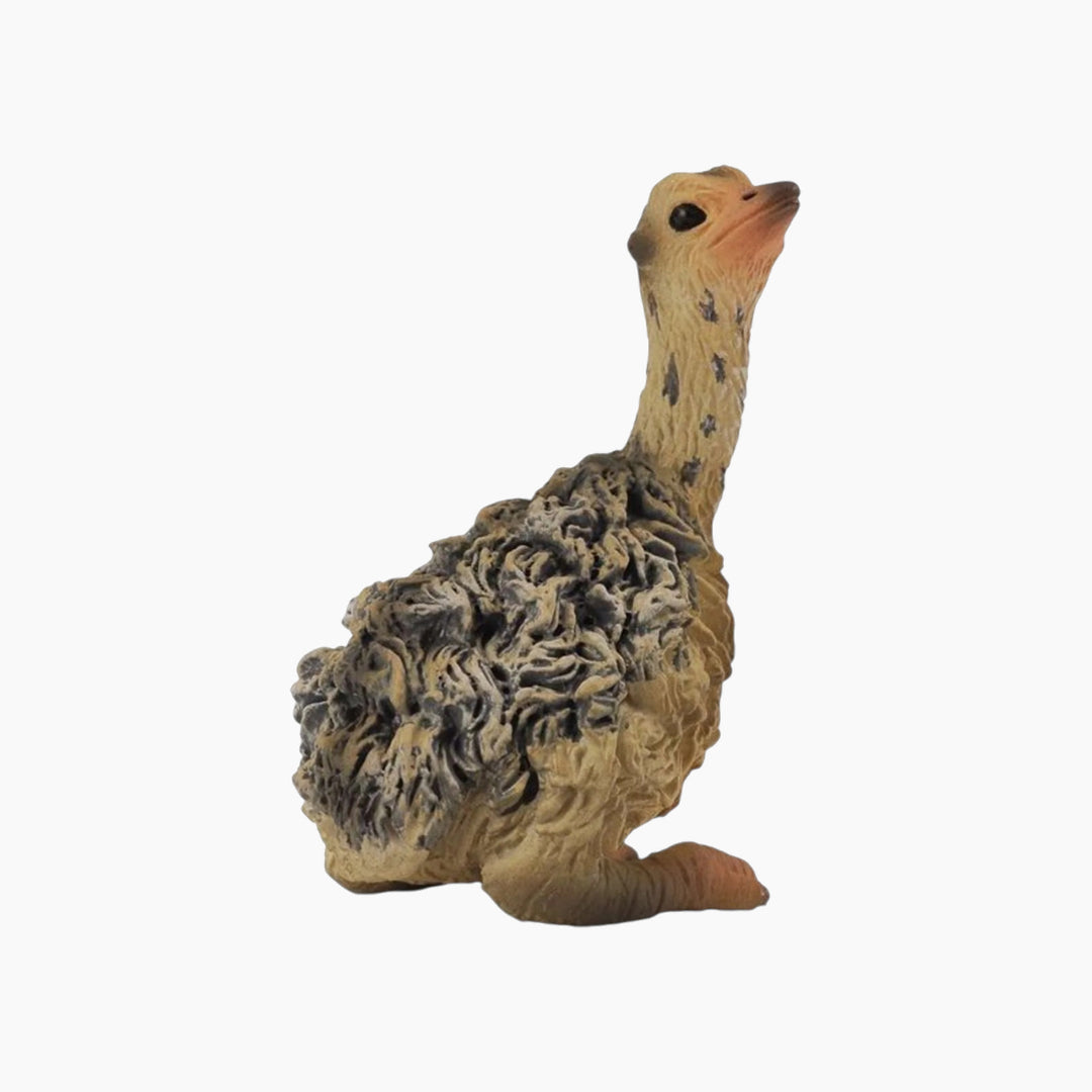 Collecta Ostrich Chick - Sitting Animal Toy Figure