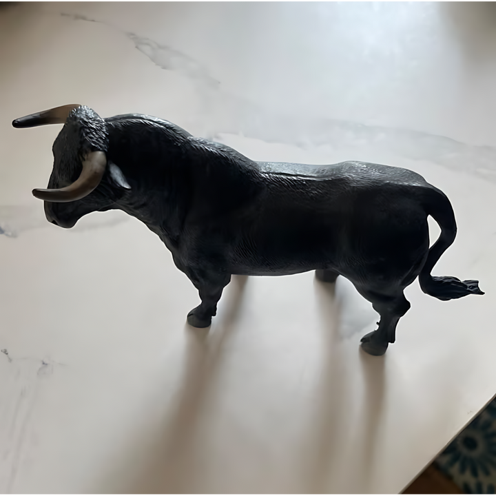 Collecta Spanish Fighting Bull- Standing Animal Toy Figure - HUNA