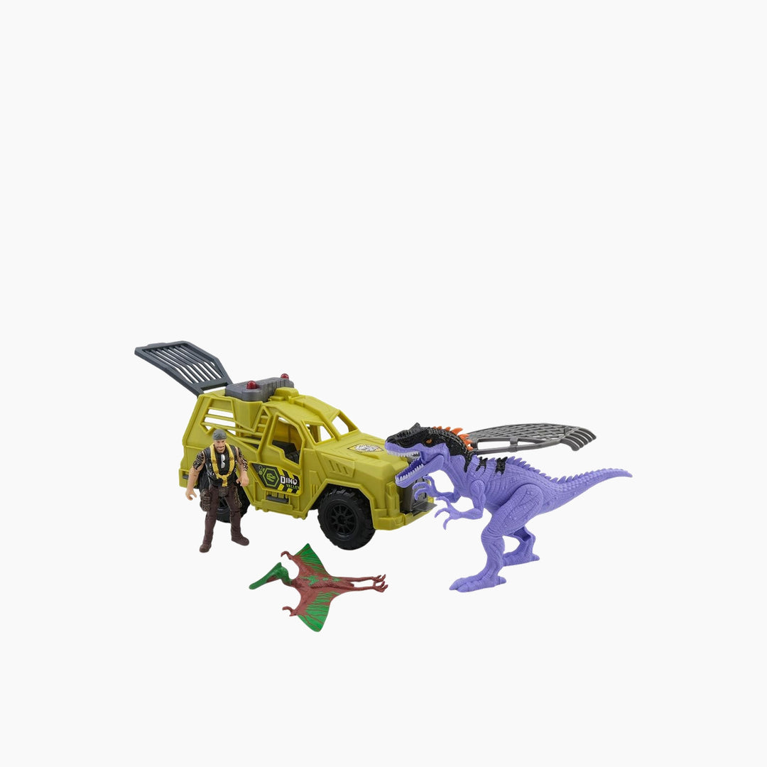 Chapmei Dino Valley Dinosaur Hunters Game Set Ground Defend Model
